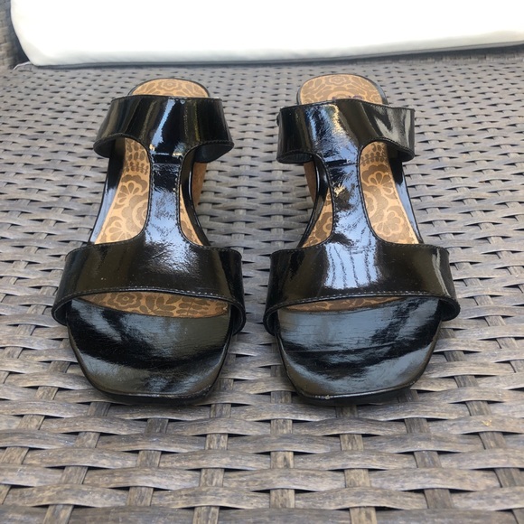 Women’s Platform Wedge Heels | Cork Heel | Leather - Picture 3 of 4